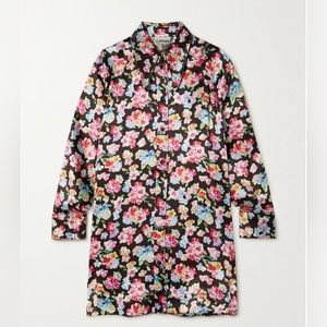 Ganni Floral Satin Dress
